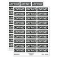 thumbnail image 1 of Confirmed Reversed Sticker Set - White - Gloss Finish - 1.75" Medium, 1 of 7