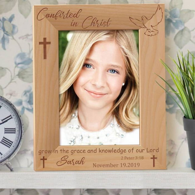 Verlical Confisted in Christ Personalized Wooden Picture Frame 8