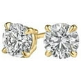 thumbnail image 1 of Conflict Free Diamond Stud Earrings - 14K Yellow Gold, 2 Stones, 1 of 1