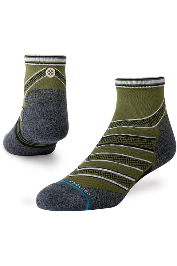 Conflicted Qtr Ankle Socks [Green]