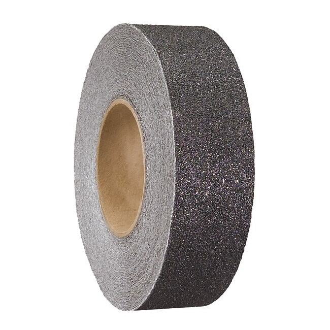 Anti-Slip Tape Aluminum oxide 60 Grit Size, Black, 2" W x 60 ft. L, 42 mil Thick