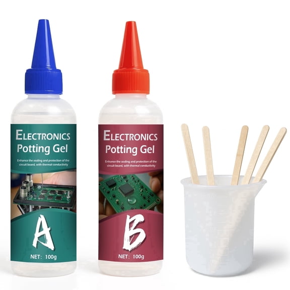 GDDP Conformal Coating Kit, 2 x 100ml Potting Compound for Electronics, Thermal Conductive Clear Insulating Sealant