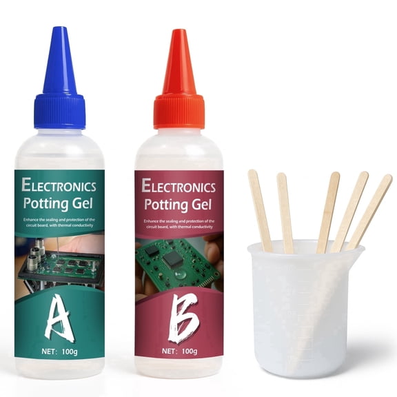 GDDP Conformal Coating Kit, 2 x 100ml Potting Compound for Electronics, Thermal Conductive Clear Insulating Sealant