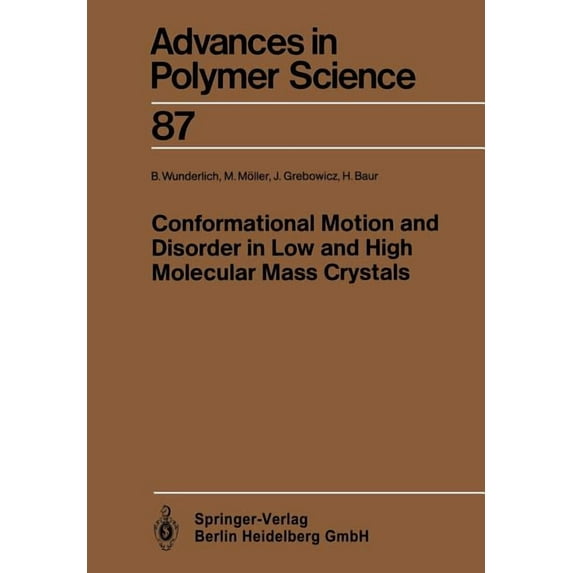 Conformational Motion and Disorder in Low and High Molecular Mass Crystals