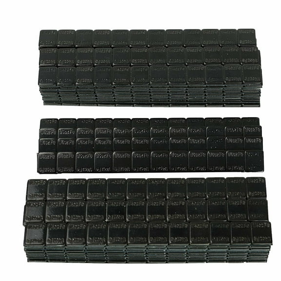 Confote 1/4 oz 0.25 oz Tire Balancing Black Wheel Weights Stick-On Adhesive Big Box for Cars Bikes ATV UTV 624pcs
