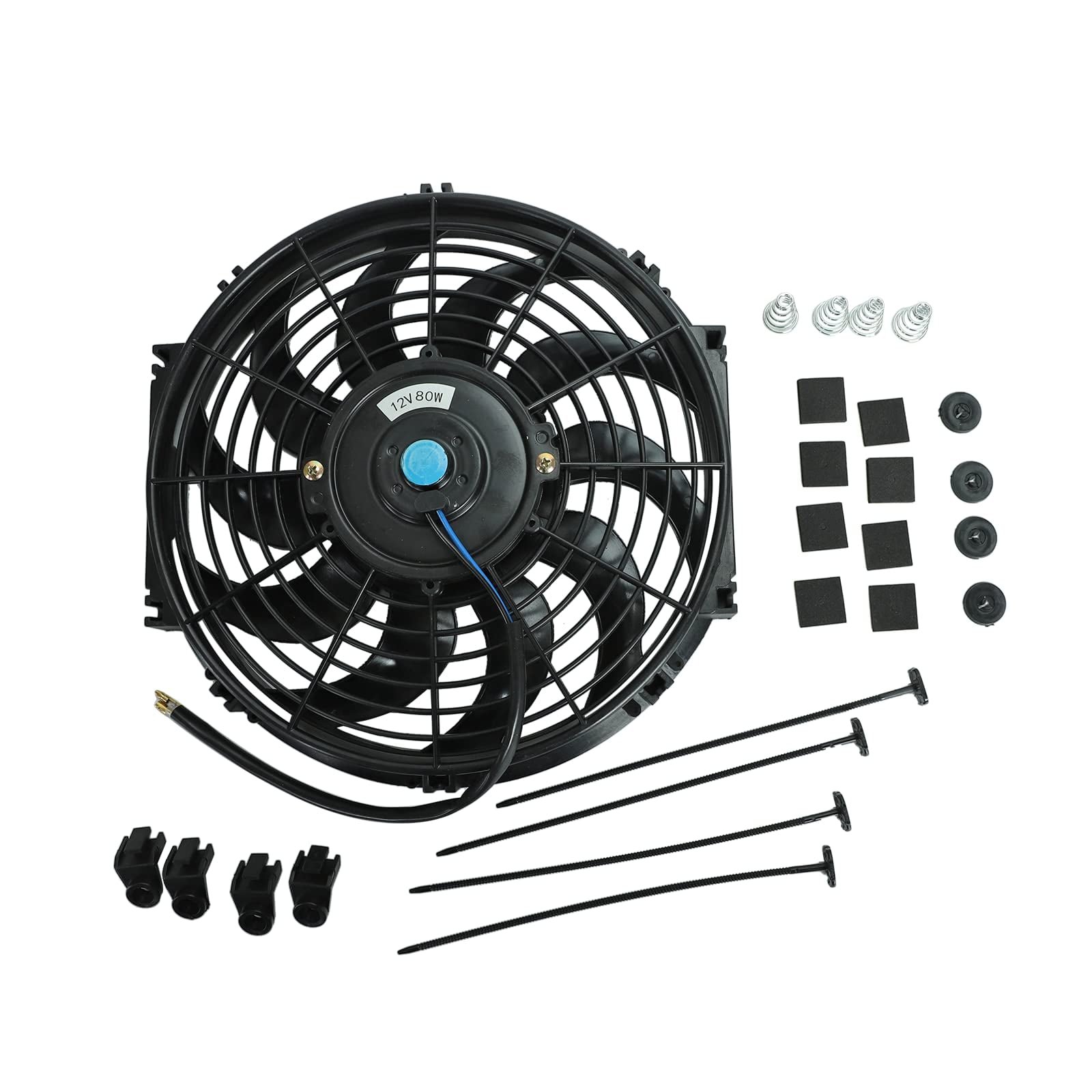 Confote 12" inch Slim Fan Push Pull Electric Radiator Cooling Fans 12V