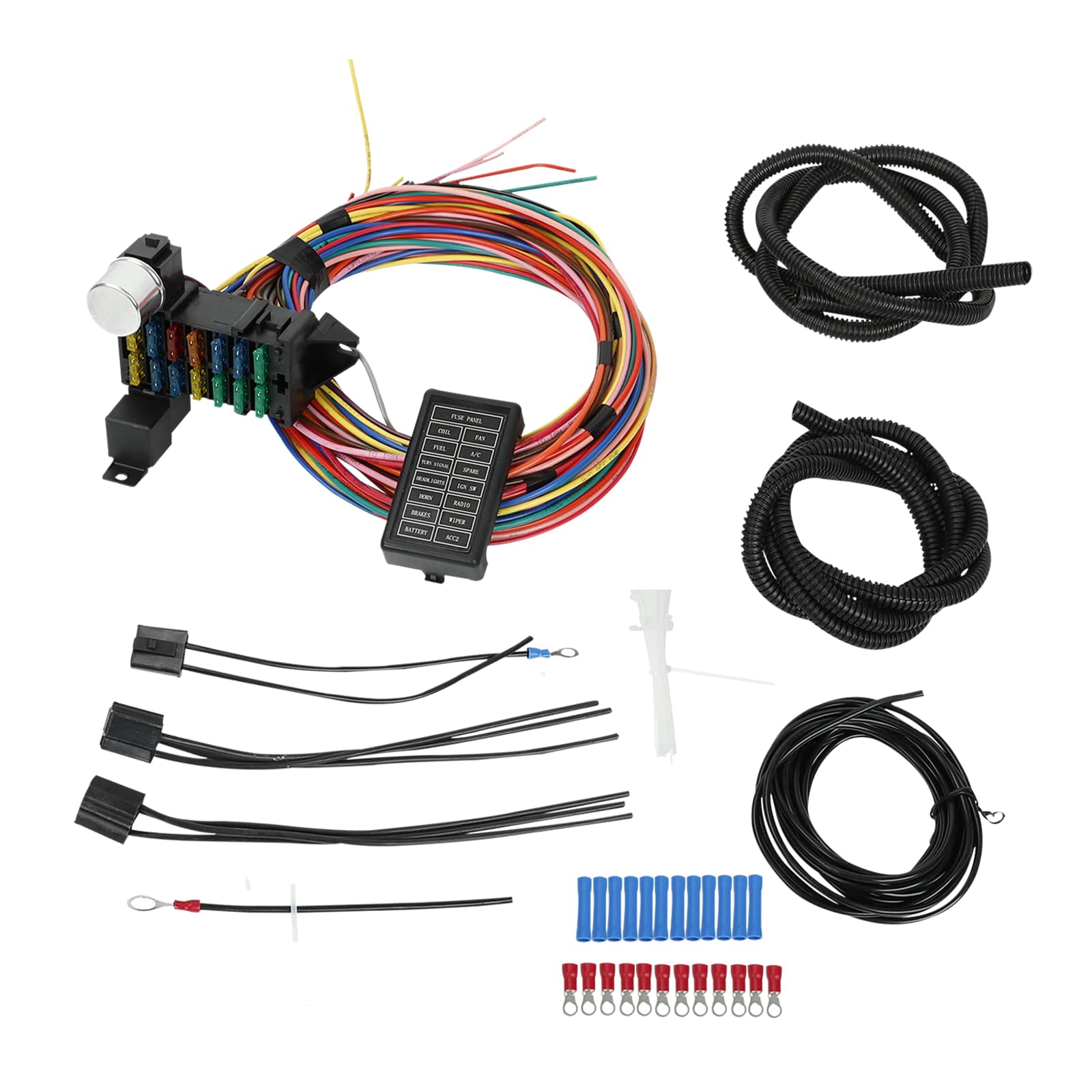 Confote 14 Fuse 12-14 Circuit Wiring Harness Racing GXL Copper Wire