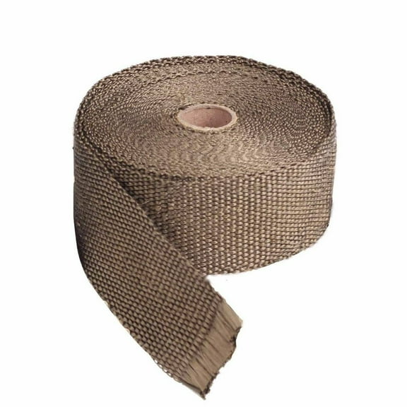 Confote 2"x 50' Titanium Lava Exhaust Header Pipe Heat Wrap Stainless 10 ties kit