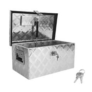 Confote 20 Inch Aluminum Truck Tool Box with Side Handle and Lock Keys Storage Box for Pick Up Trucks