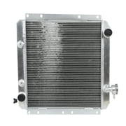 Confote 3 Row Aluminum Radiator Compatible with 1958-1984 Toyota Land Cruiser Base 3.9L 4.2L FJ40 FJ45 Series L6