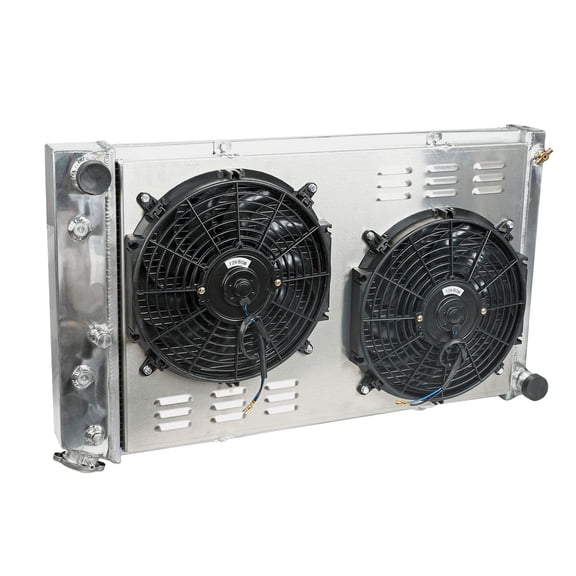 Confote 3 Row Aluminum Radiator Fan Shroud Kit Compatible with 1970-1985 Chevy/GMC C/K/G-Series 1983-1987 Monte Carlo 1980-1985 Impala