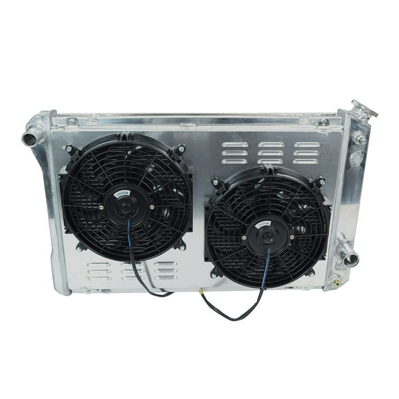 Confote 3 Row Full Aluminum Cooling Radiator +12"blades Shroud Fan for 1982-1992 Chevy Camaro/Firebird