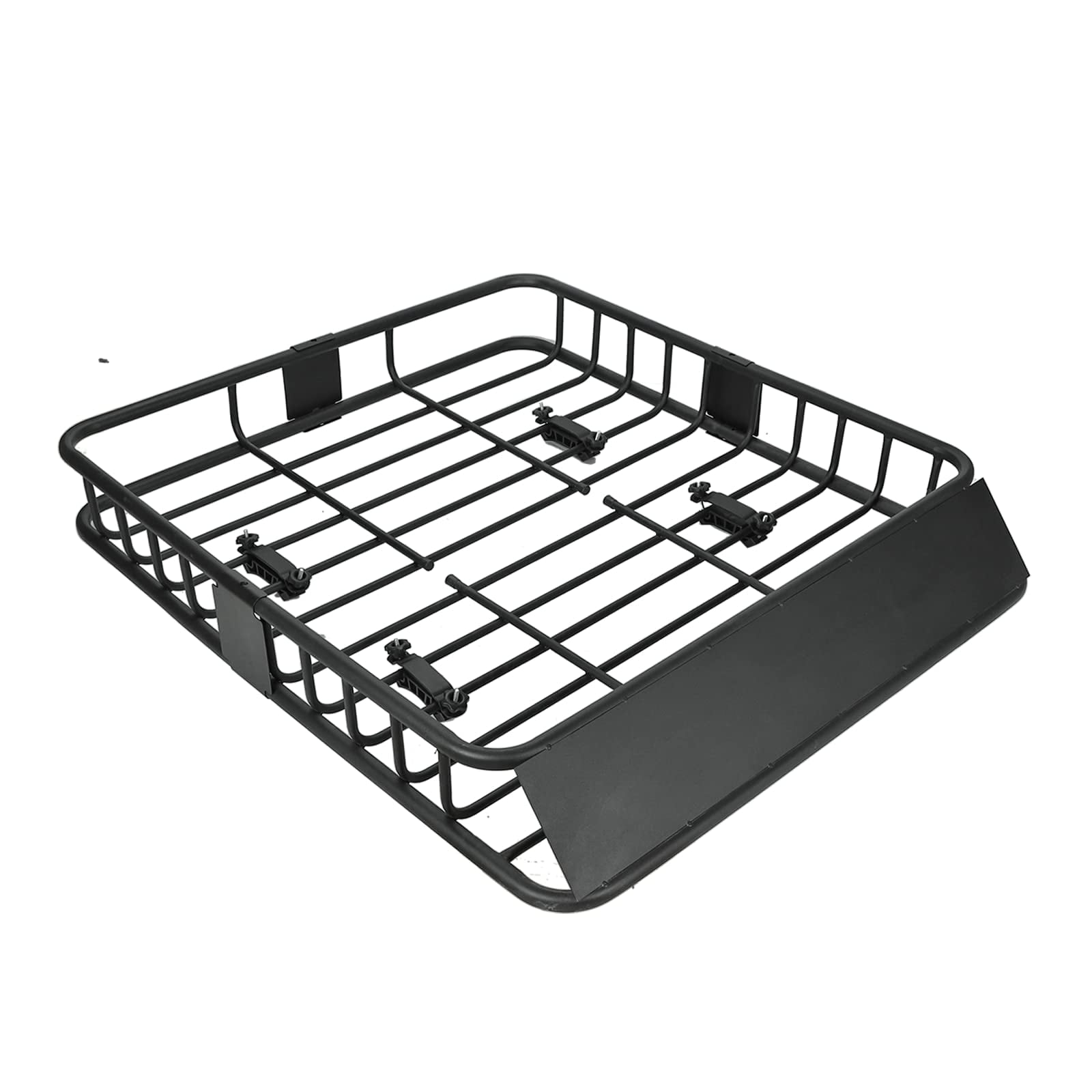 Confote 43"x 39"x 6" Universal Black Roof Rack Cargo Basket with Extension Car Top Luggage