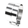 thumbnail image 1 of Confote 5" Stainless Steel T304 Lap Joint Exhaust Band Clamp Step Clamps Fit Catback Muffler, 1 of 7