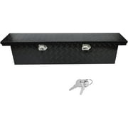 Confote 63"X12"X14" Heavy Duty Pickup Truck Bed 5 Bar Tread Tool Box Trailer Storage Tool Box roam adventure storage box with Lock and Key