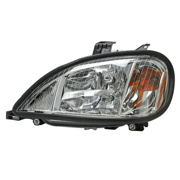 Confote Driver Left Side Headlight Headlamp LH Chrome Headlight Assembly Fit for 04-17 Freightliner Columbia A065104100