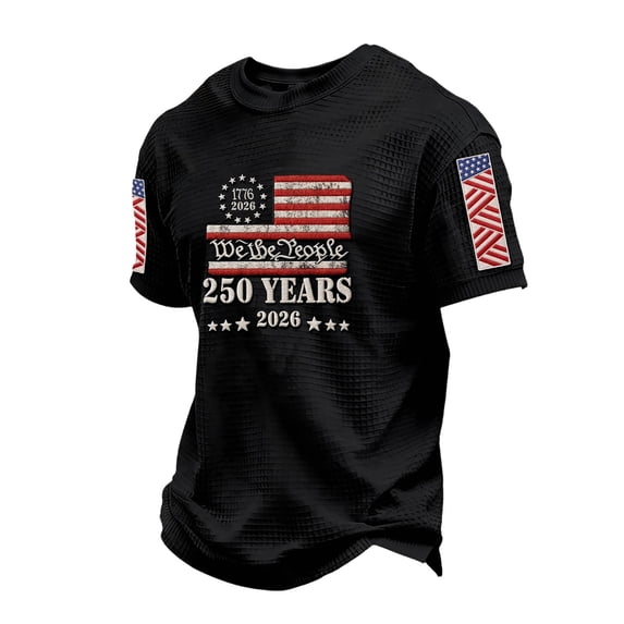 Confree Men 4Th Of July Tshirts Patriotic Graphic Print July 4Th Independence Day Short Sleeved Crew Neck Tee Shirt Summer Soft Breathable For Men Tops Size Xl Black