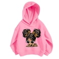 thumbnail image 1 of Confree Sweatshirts For Girls Graphic Print Long Sleeve Hoodie Spring Autumn Everyday Wear Soft Casual Big Girls Pullover Top Size 7-8 Years Black, 1 of 3