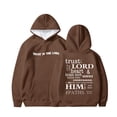 thumbnail image 1 of Confree Sweatshirts For Girls Letter Printing Long Sleeve Hoodie Spring Autumn Dailywear Soft Comfortable Toddler Girls Pullover Top Size 2-3 Years Brown, 1 of 8
