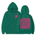 thumbnail image 1 of Confree Sweatshirts For Girls Spring Autumn Graphic Print Long Sleeve Hoodie Everyday Wear Casual Comfortable Big Girls Pullover Top Size 8-9 Years Green, 1 of 7