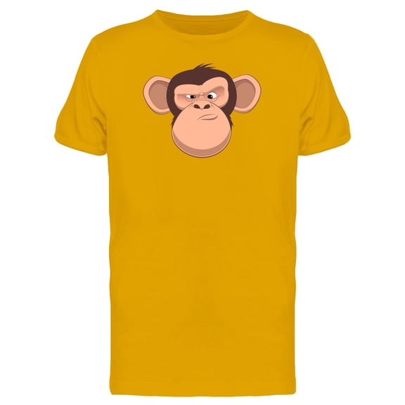 Confused Chimpanzee Cartoon T-Shirt Men -Image by Shutterstock, Male Medium