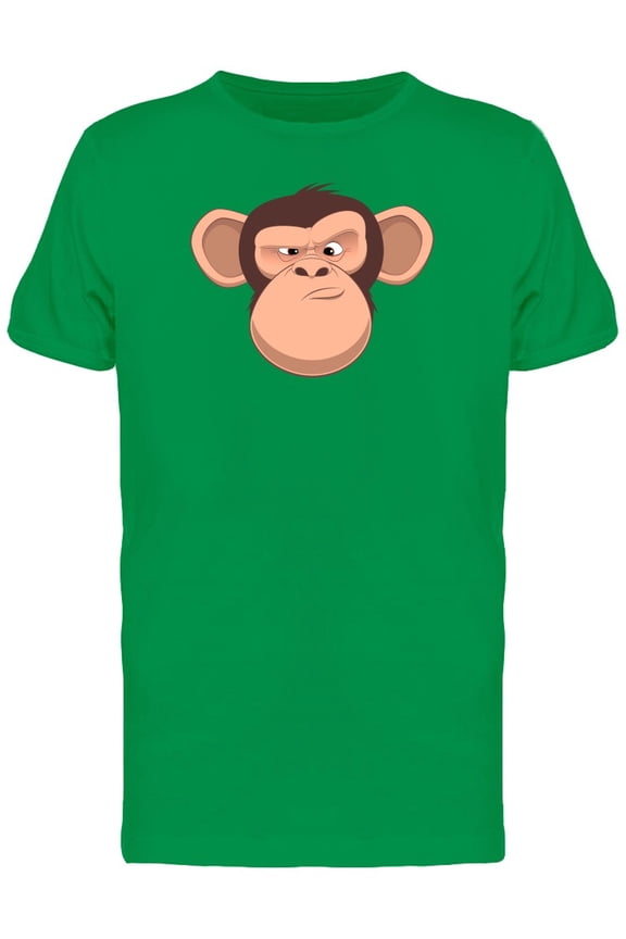 Confused Chimpanzee Cartoon Tee Men's -Image by Shutterstock
