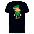 thumbnail image 1 of Confused Leprechaun Doodle T-Shirt Men -Image by Shutterstock, Male Large, 1 of 2