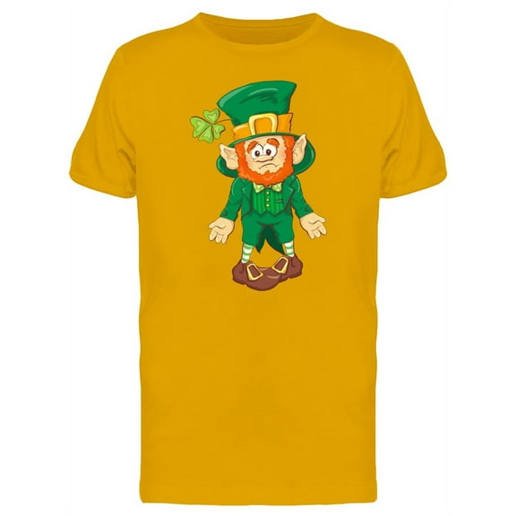 Confused Leprechaun Doodle T-Shirt Men -Image by Shutterstock, Male XX-Large