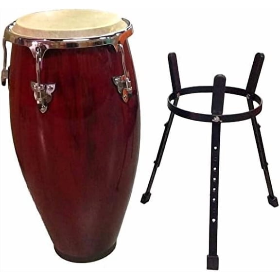 Conga Drum 11" + Stand - Wine -World Percussion New!$$Music