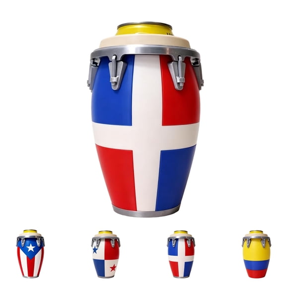 Conga Style Can Holder, 3D Printed Conga 12oz Can Holder, Portable Beverage Carrier, Novelty Drink Holder, Boricua Caribbean Gift