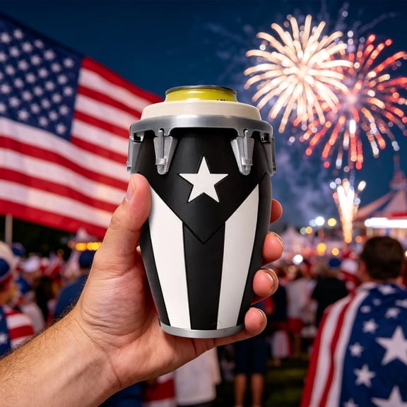 Conga-Style Can Holder for Tailgates, BBQs Themed Events, #D