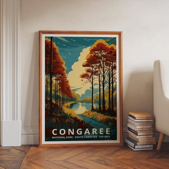 Congaree National Park Nature Travel Poster
