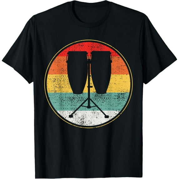 Congas Drum Conga Player Retro Vintage T-Shirt