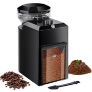 Congeowe Burr Coffee Grinder Electric, Conical Coffee Grinders Electric, One-Touch Automatic, Adjustable with 28 Precise Grind Setting, Espresso Coffee Grinder, Black