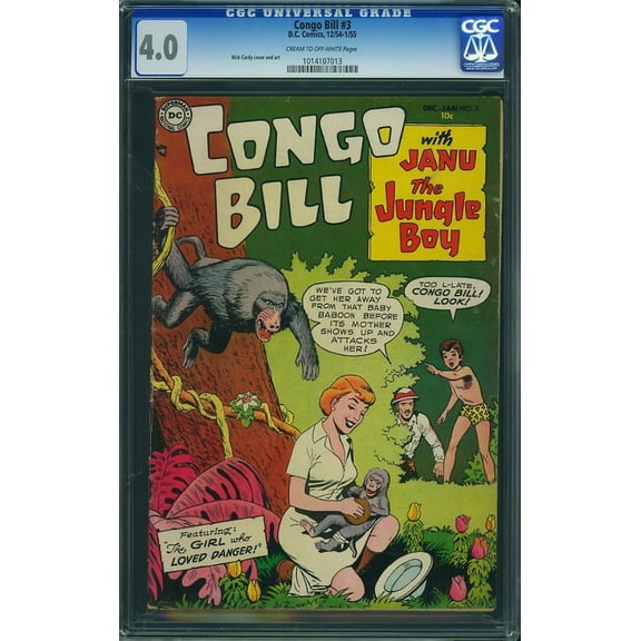 Congo Bill #3 - CGC 4 Comic Book