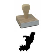 Congo Country Rubber Stamp, 2 X 2" Wood Stamp