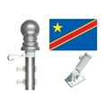 thumbnail image 1 of Congo Democratic 3'x5' Flag and Spinner Flagpole Set, Includes Flag, 6' Spinner Pole and Bracket, 1 of 1