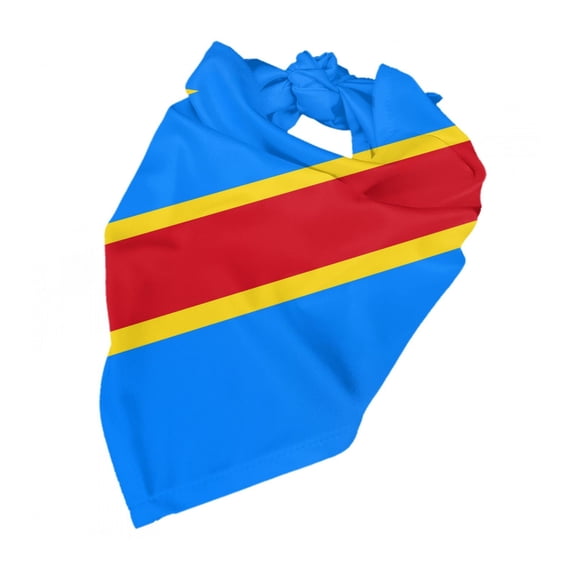 Congo Flag Dog Bandanas Triangle Dog Scarfs For Small Medium Large Dogs And Cats