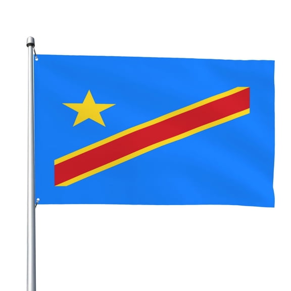 Congo Flag Flag 4x6 Ft Big Flag For Outdoor Indoor Office Workplace Home Garden