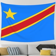 Congo Flag Tapestry Wall Hanging Tapestry For Bedroom Living Room Dorm 60 * 90 Inches