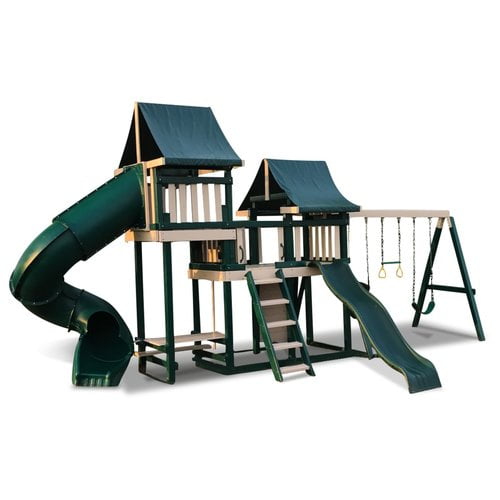 Congo Monkey Playsystem Voyager Wooden Swing Set