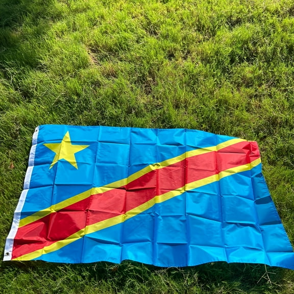 Congo National Flag 90x150cm Democratic Republic of Congo National Flag Banner 3x5 Feet National Flag Home Decoration Flag