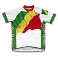 thumbnail image 1 of Congo Republic Flag Short Sleeve Cycling Jersey  for Women - Size 3XL, 1 of 3