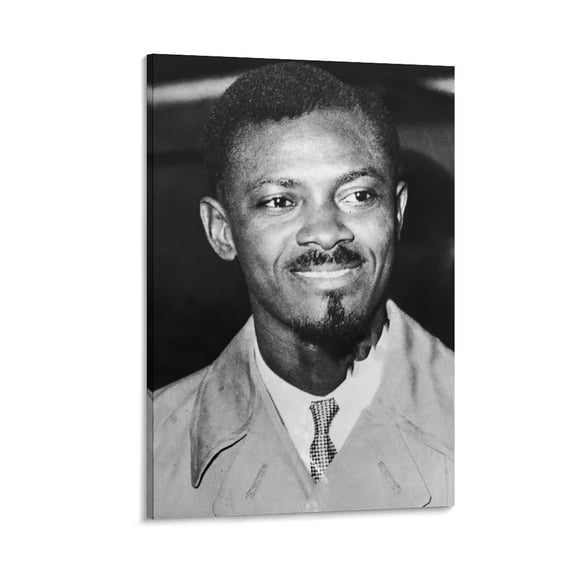 Congolese Politician And Independence Patrice Lumumba Poster Posters Wall Art Painting Canvas Gift Living Room Prints Bedroom Decor Poster Artworks 12x18inch(30x45cm)