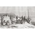 thumbnail image 1 of Congolese Tribesmen By Their Boats On The Congo River In The 19th Century From The Book Africa Pintoresca Published 1888 Poster Print, 18 x 11, 1 of 1