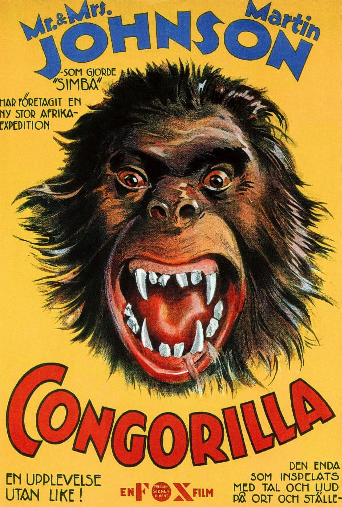 Congorilla 1932 Canvas Art - (11 x 17)