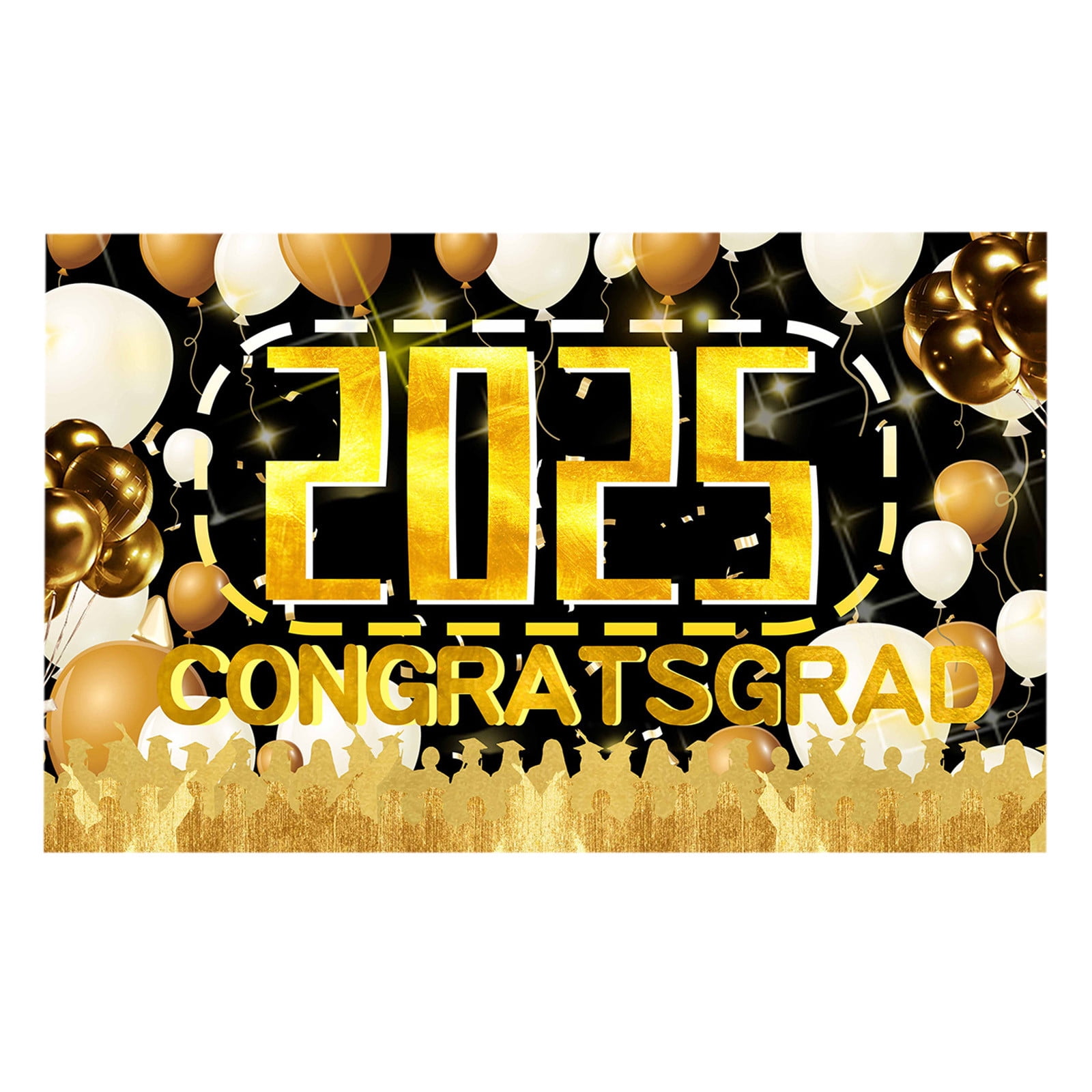 Congrats Grad Back Congrats Class of 2025 Congrats Grad Banner Graduation Party Backdrop ...