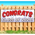 thumbnail image 1 of Congrats Class Of 2029! 13 oz Vinyl Banner With Metal Grommets, 1 of 4