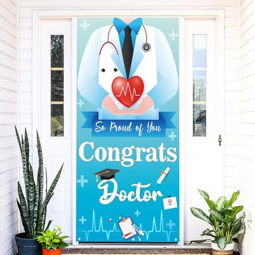 Doctor Prom Sign Congrats Doctor Door Banner, Congratulations Doctor Banner, Doctor ...