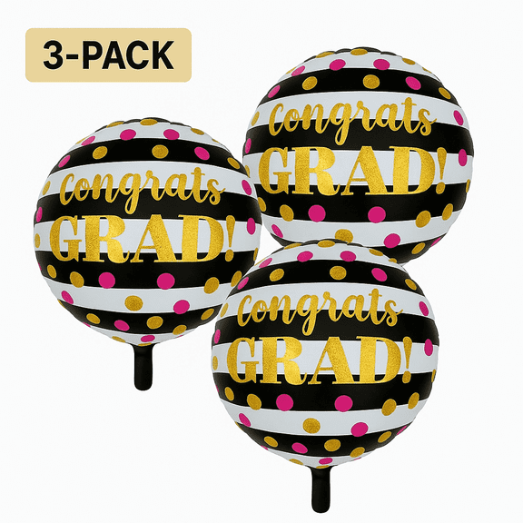 Congrats Grad 18" Foil Balloon for Graduation Celebrations